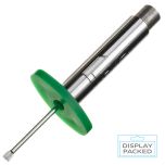 Tyre Tread Depth Gauge (1-26mm with 1.6mm Mark) DVSA Approved (Display Packed)